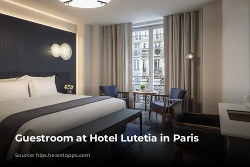 Guestroom at Hotel Lutetia in Paris