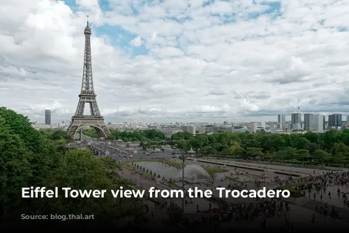 Eiffel Tower view from the Trocadero