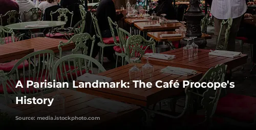 A Parisian Landmark: The Café Procope's Rich History