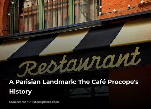 A Parisian Landmark: The Café Procope's Rich History