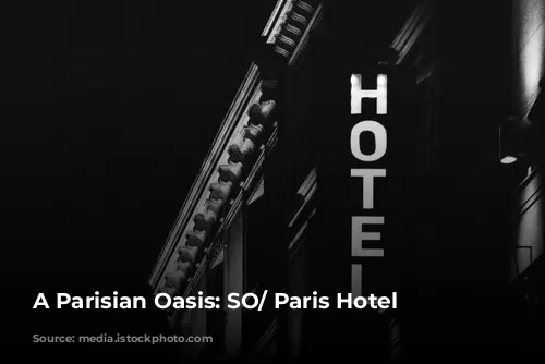 A Parisian Oasis: SO/ Paris Hotel