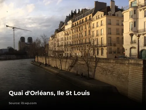 Quai d'Orléans, Ile St Louis