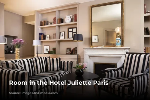 Room in the Hotel Juliette Paris