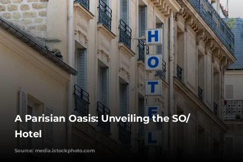 A Parisian Oasis: Unveiling the SO/ Paris Hotel