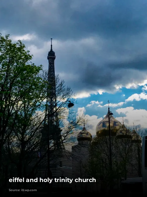 eiffel and holy trinity church