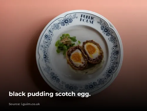 black pudding scotch egg.