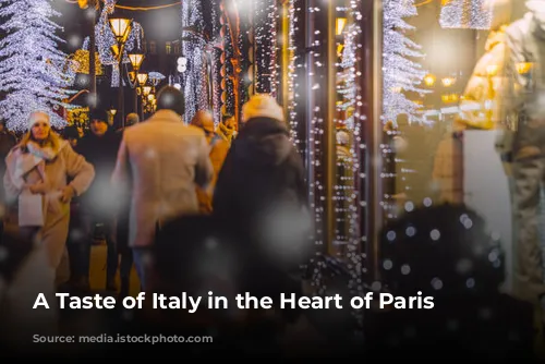 A Taste of Italy in the Heart of Paris