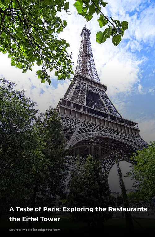 A Taste of Paris: Exploring the Restaurants of the Eiffel Tower