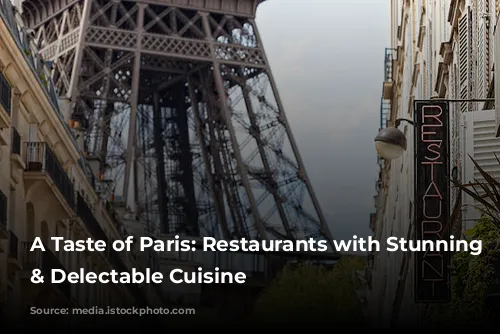 A Taste of Paris: Restaurants with Stunning Views & Delectable Cuisine