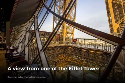 A view from one of the Eiffel Tower restaurants.