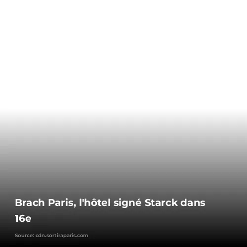 Brach Paris, l'hôtel signé Starck dans le 16e