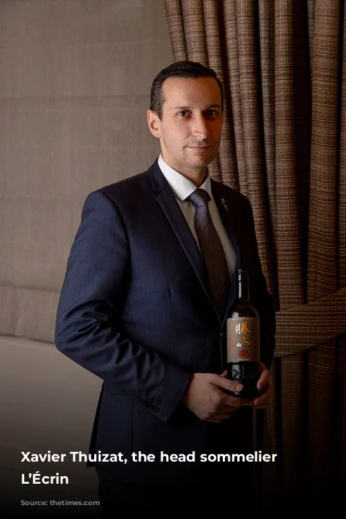 Xavier Thuizat, the head sommelier at L’Écrin