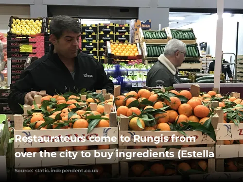 Restaurateurs come to Rungis from all over the city to buy ingredients (Estella Shardlow)