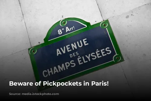 Beware of Pickpockets in Paris!