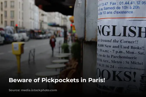 Beware of Pickpockets in Paris!