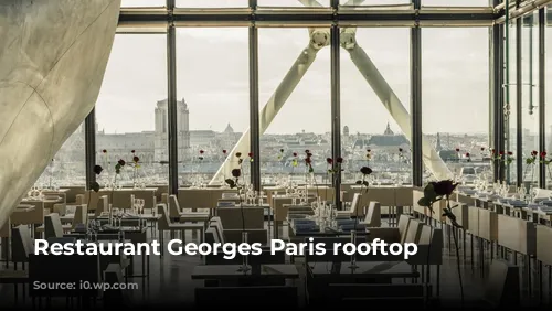 Restaurant Georges Paris rooftop