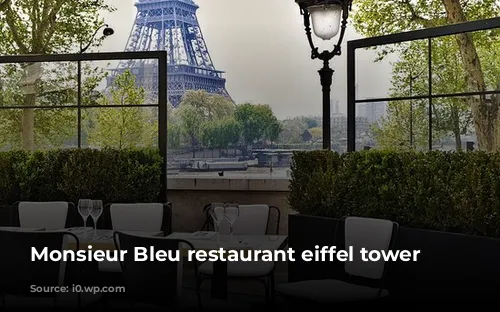 Monsieur Bleu restaurant eiffel tower view