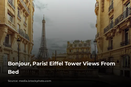 Bonjour, Paris! Eiffel Tower Views From Your Bed