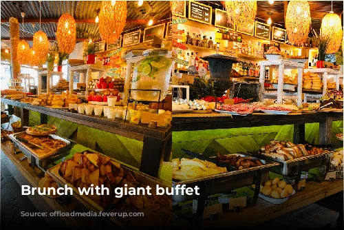 Brunch with giant buffet