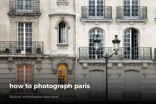 how to photograph paris