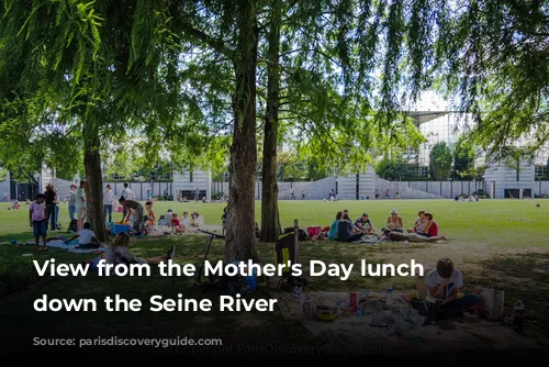 View from the Mother's Day lunch cruise down the Seine River