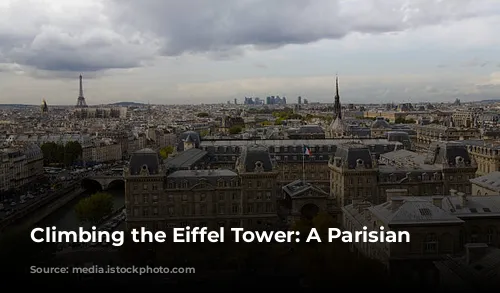 Climbing the Eiffel Tower: A Parisian Adventure