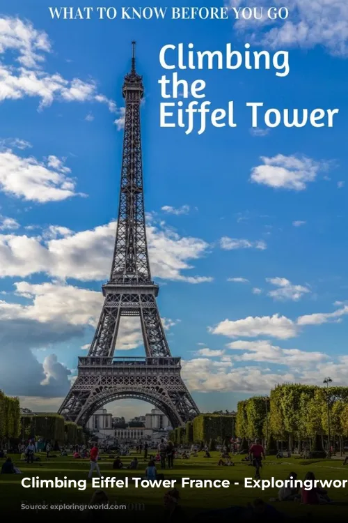 Climbing Eiffel Tower France - Exploringrworld.com