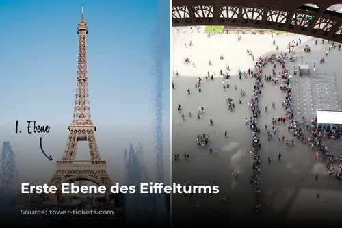 Erste Ebene des Eiffelturms