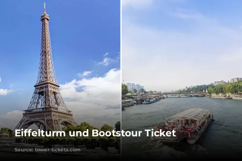 Eiffelturm und Bootstour Ticket