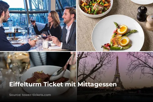 Eiffelturm Ticket mit Mittagessen