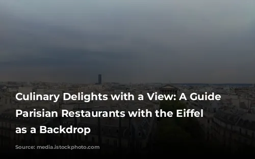 Culinary Delights with a View: A Guide to Parisian Restaurants with the Eiffel Tower as a Backdrop