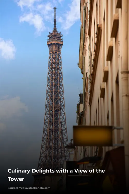 Culinary Delights with a View of the Eiffel Tower