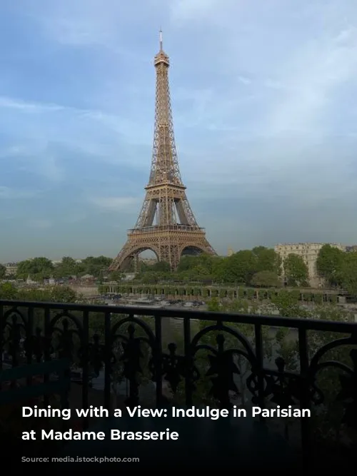 Dining with a View: Indulge in Parisian Elegance at Madame Brasserie