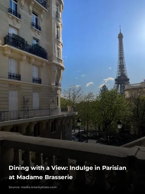 Dining with a View: Indulge in Parisian Elegance at Madame Brasserie