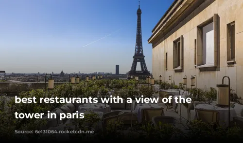 best restaurants with a view of the eiffel tower in paris