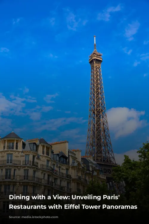 Dining with a View: Unveiling Paris' Best Restaurants with Eiffel Tower Panoramas