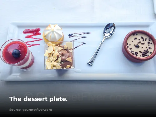 The dessert plate.