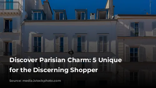 Discover Parisian Charm: 5 Unique Shops for the Discerning Shopper