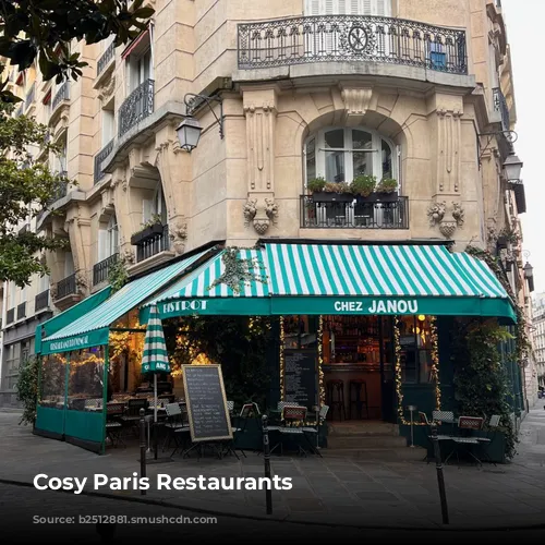 Cosy Paris Restaurants