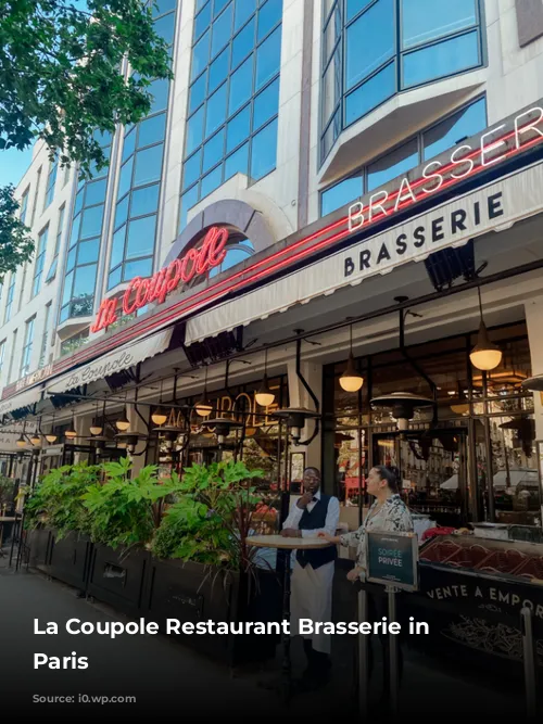 La Coupole Restaurant Brasserie in Montparnasse, Paris