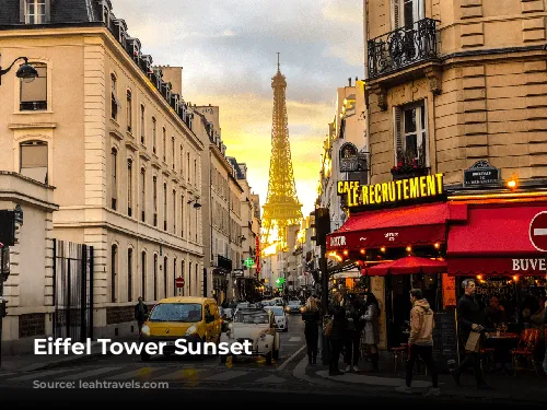 Eiffel Tower Sunset