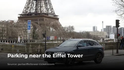 Parking near the Eiffel Tower