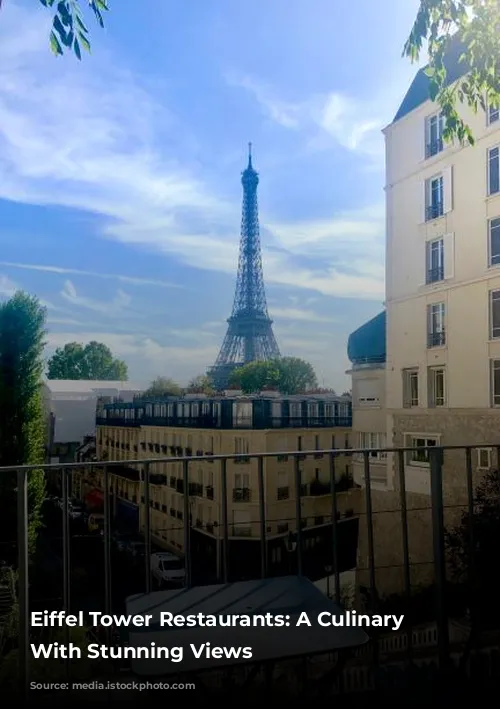 Eiffel Tower Restaurants: A Culinary Journey With Stunning Views