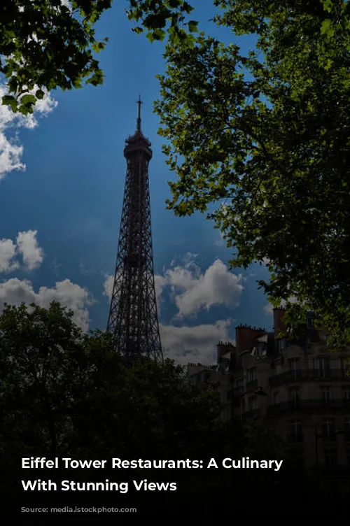 Eiffel Tower Restaurants: A Culinary Journey With Stunning Views