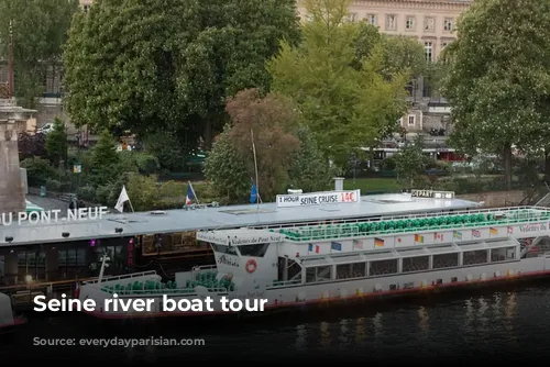 Seine river boat tour