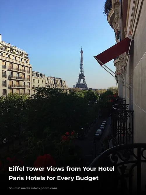 Eiffel Tower Views from Your Hotel Window: Paris Hotels for Every Budget