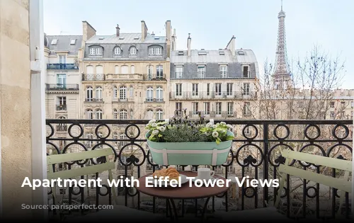 Apartment with Eiffel Tower Views