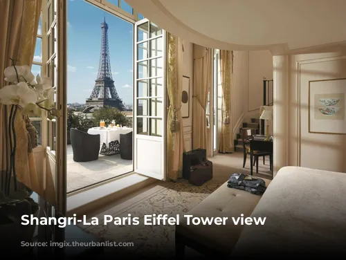 Shangri-La Paris Eiffel Tower view