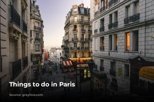 Things to do in Paris