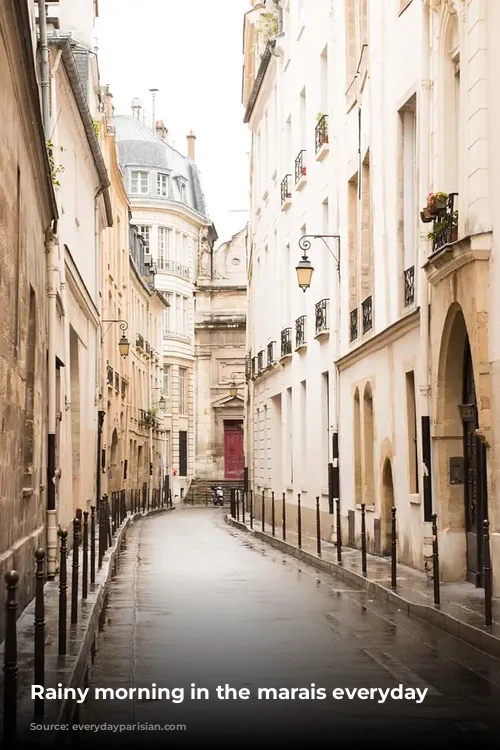 Rainy morning in the marais everyday parisian 